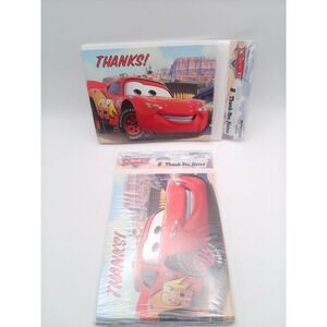 Disney Cars Lightning McQueen Thank You Cards 2 Packs of 8 Sealed Hallmark